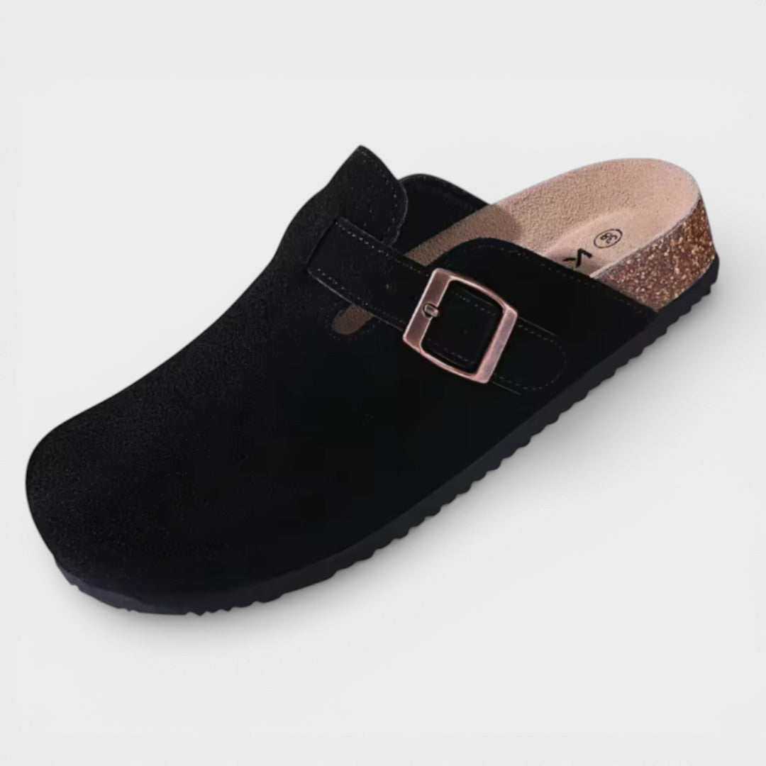 Zuecos Mujer Suela Corcho Hebilla