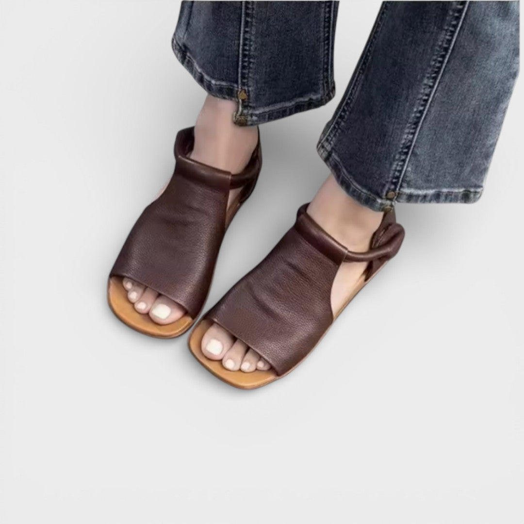 Sandalias Planas Retro Mujer