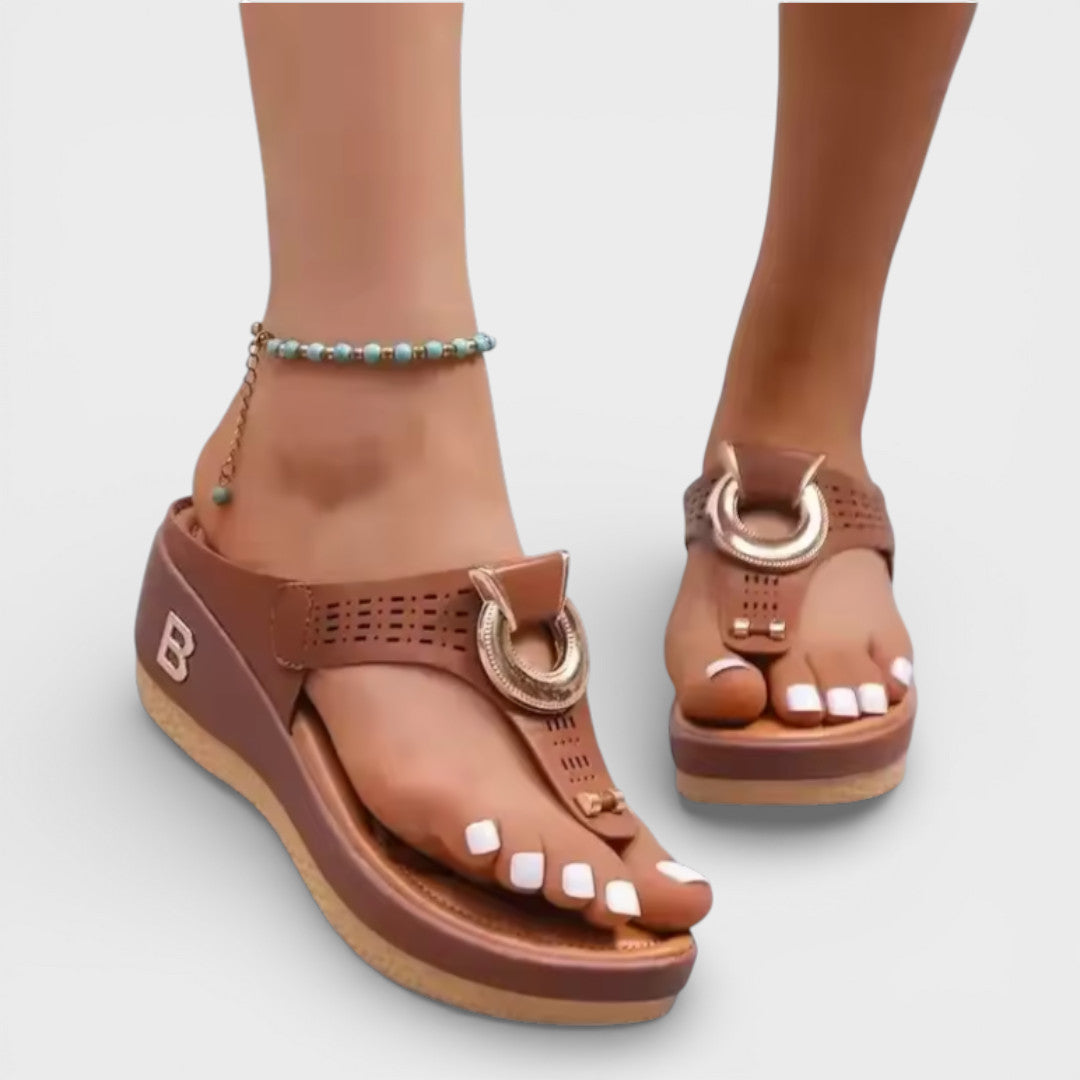 Sandalias Cuña Plataforma Mujer