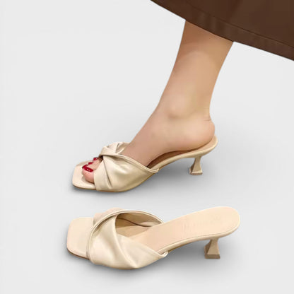 Sandalias Tacón Mujer Slide Fiesta
