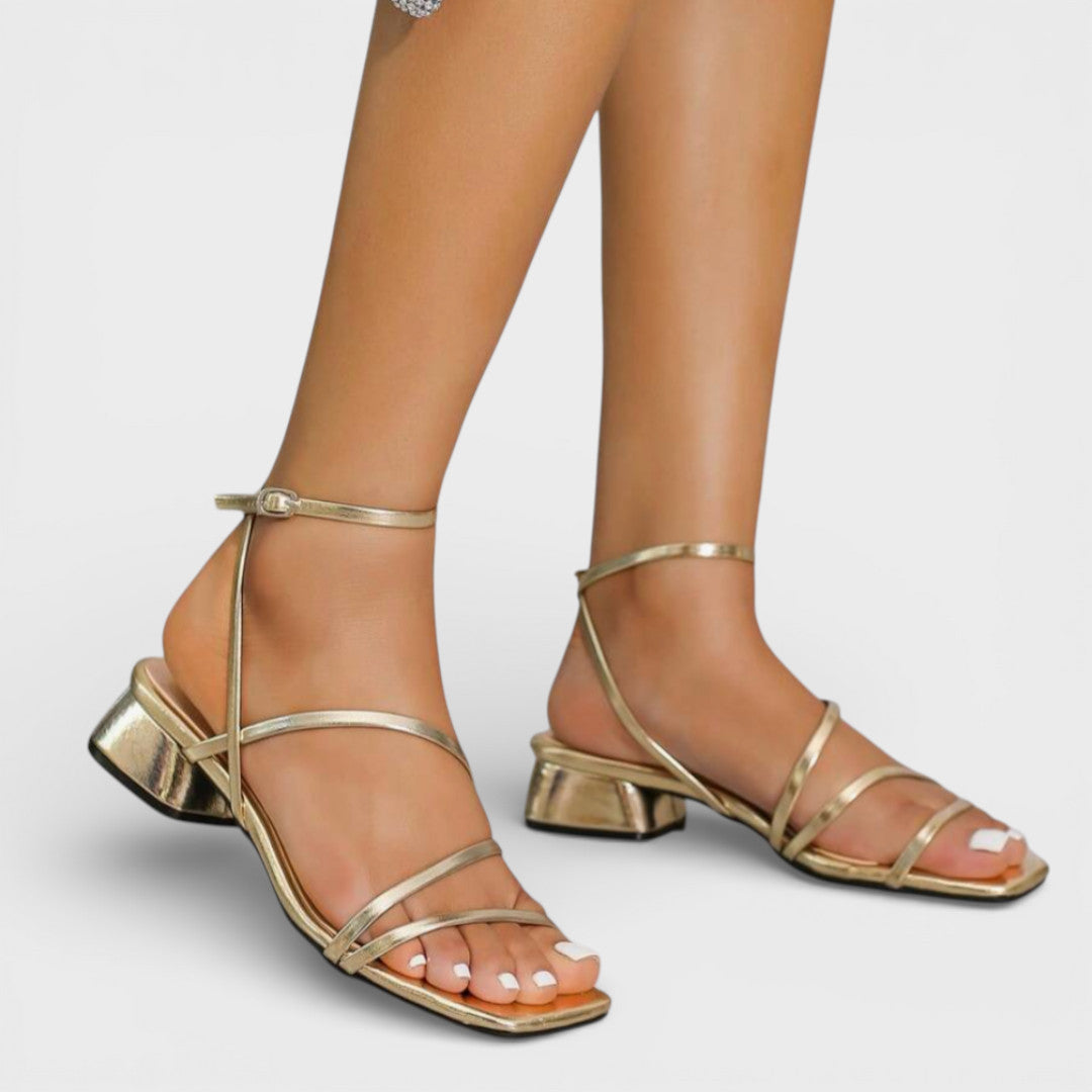 Sandalias Tacón Grueso Mujer Elegantes