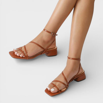 Sandalias Tacón Grueso Mujer Elegantes