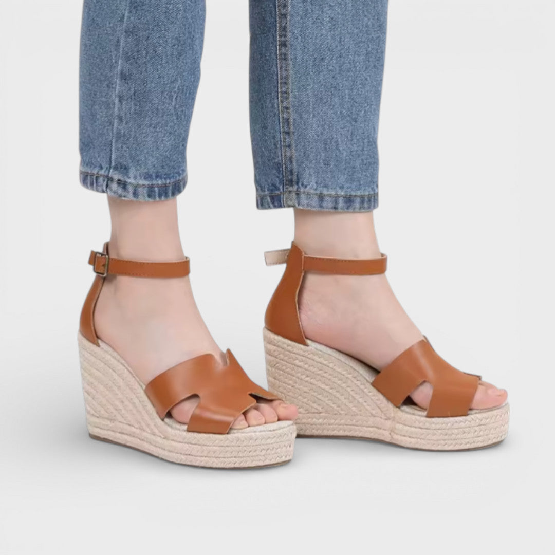 Sandalias de Cuña Elegantes Mujer