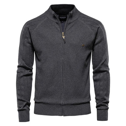 Nicolás | Suéter-chaqueta de algodón premium