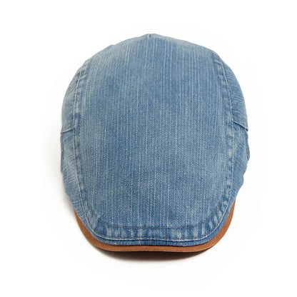 Francisco | Gorra Plana de Denim Lavado