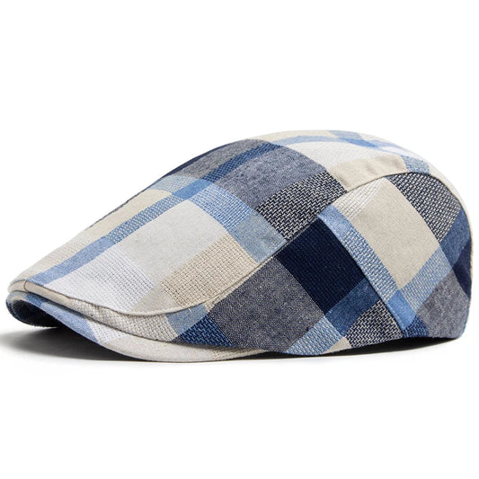 Adrián | Gorra Plana de Verano Patchwork