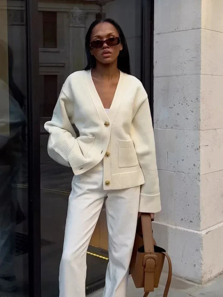 Juliette | Cárdigan de Punto con Cuello en V