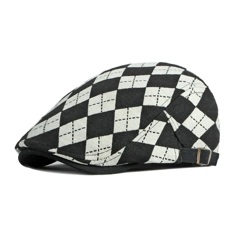 Vittorio | Gorra Plana de Rombos