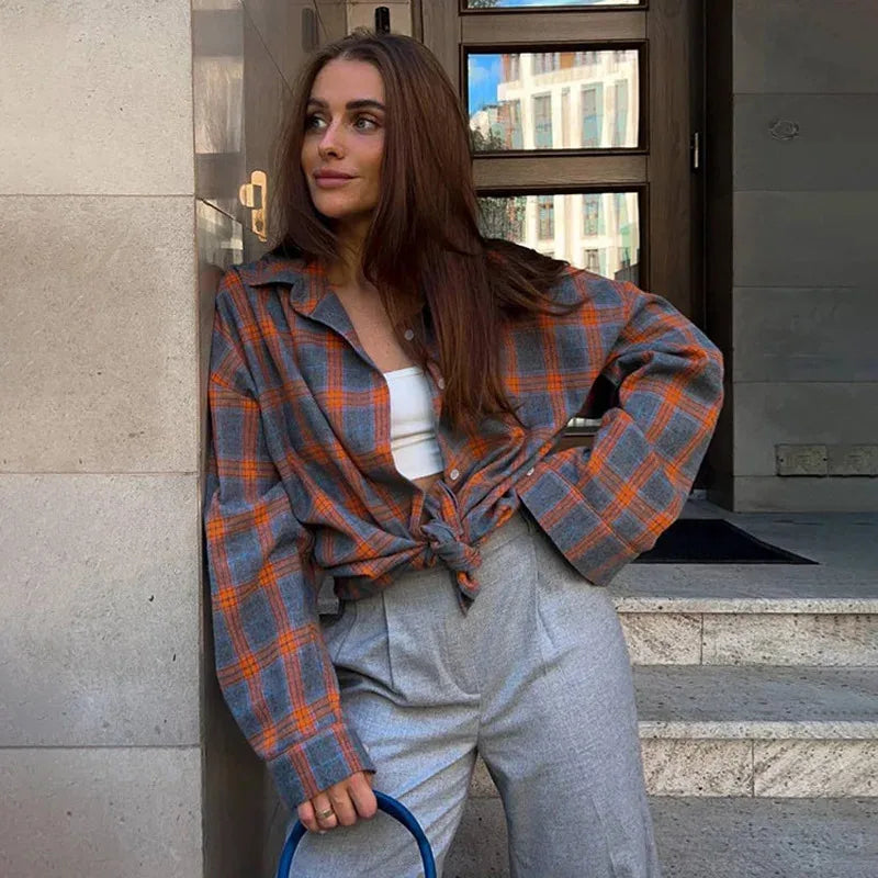Norah | Camisa Casual Lisa de Franela