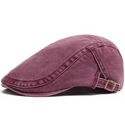 Enzo | Gorra Plana de Denim Lavado
