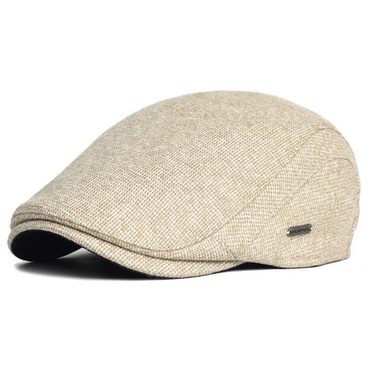 Jaime | Gorra Plana de Lino Natural