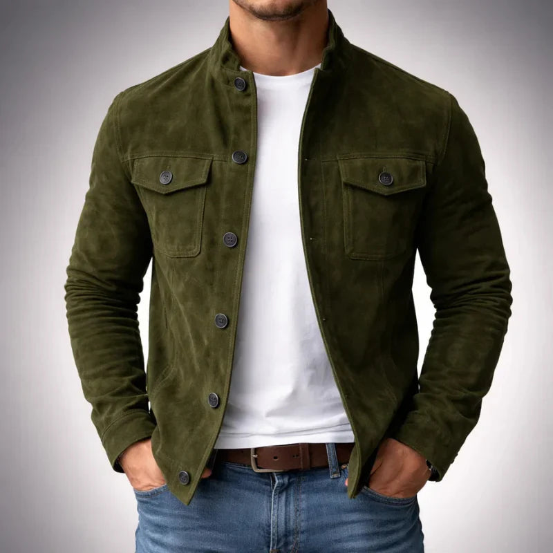 Mateo | Chaqueta Militar Estilo Ante