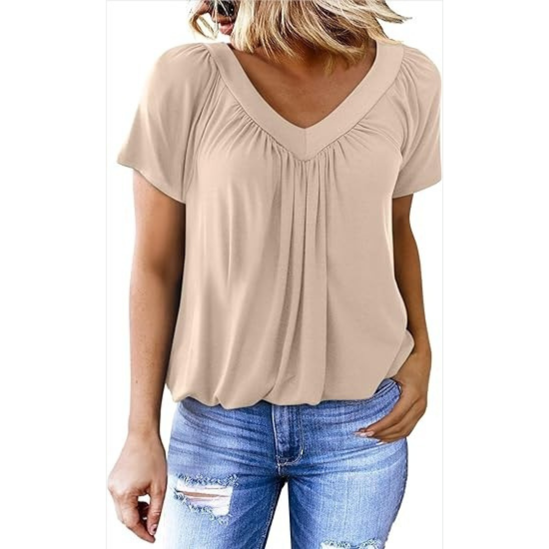 Kathleen | Top Casual con Cuello en V