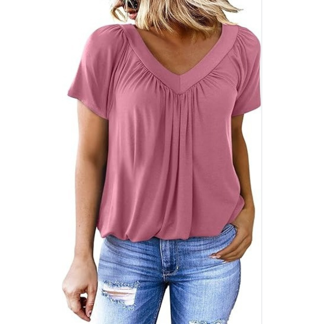 Kathleen | Top Casual con Cuello en V