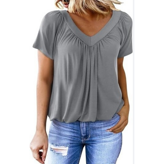 Kathleen | Top Casual con Cuello en V