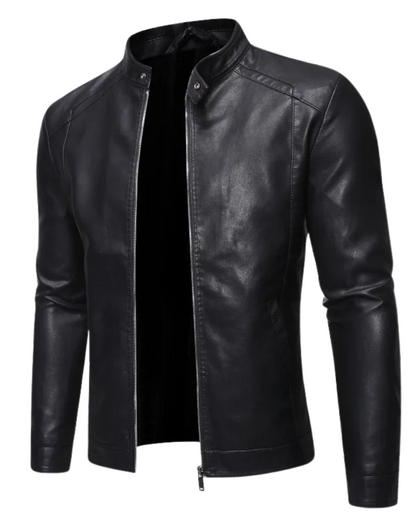 Alonso | Chaqueta Piel Cuello Alto