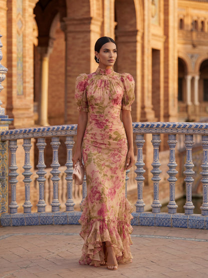 Rosario | Vestido Floral Romántico