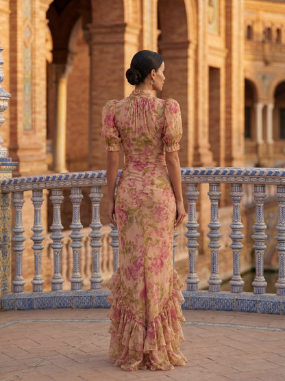 Rosario | Vestido Floral Romántico