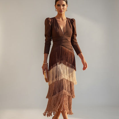 Isabella | Vestido con Flecos