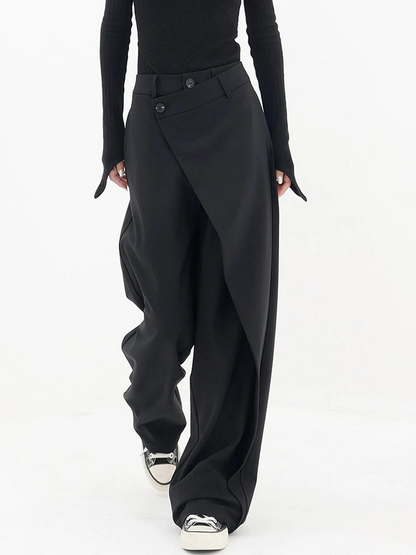 Vienna | Pantalones Elegantes con Drapeado Frontal