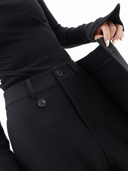 Vienna | Pantalones Elegantes con Drapeado Frontal
