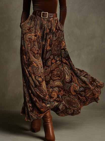 Candelaria | Conjunto de Terciopelo y Falda Maxi