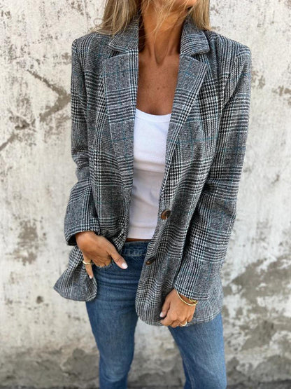 Lucinda | Blazer Clásico de Cuadros