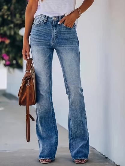Estelle | Jeans Acampanados Clásicos de Talle Medio