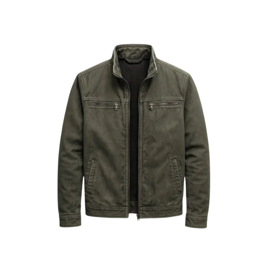 Dario | Chaqueta Vintage Algodón con Cremallera