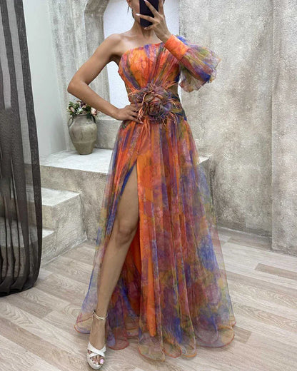 Cecelia | Vestido Elegante con Abertura