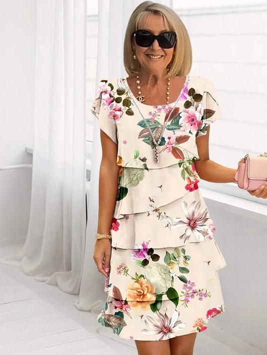 Flora | Vestido Midi Elegante de Primavera