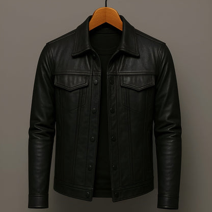 René | Chaqueta de Cuero Estilo Rider
