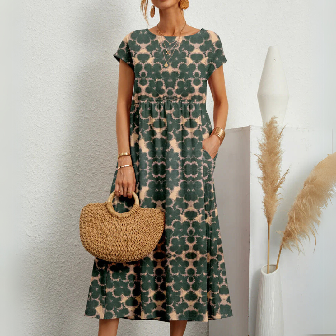 Florene | Vestido Midi Floral Fresco