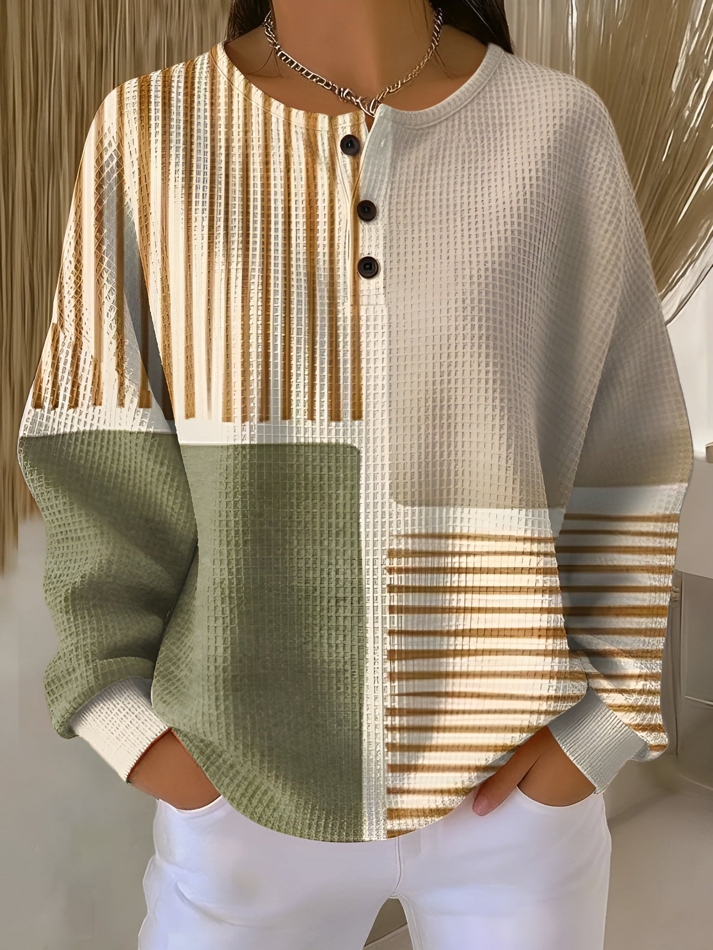 Luna | Jersey de Punto Gofre con Interior Polar