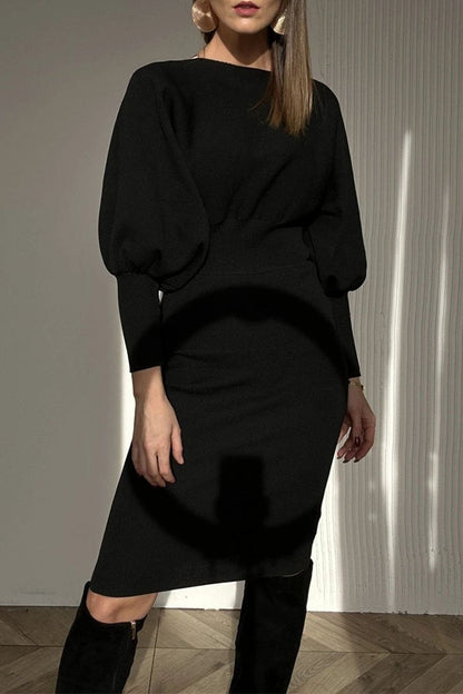 Carolyn | Vestido Elegante con Mangas Globo