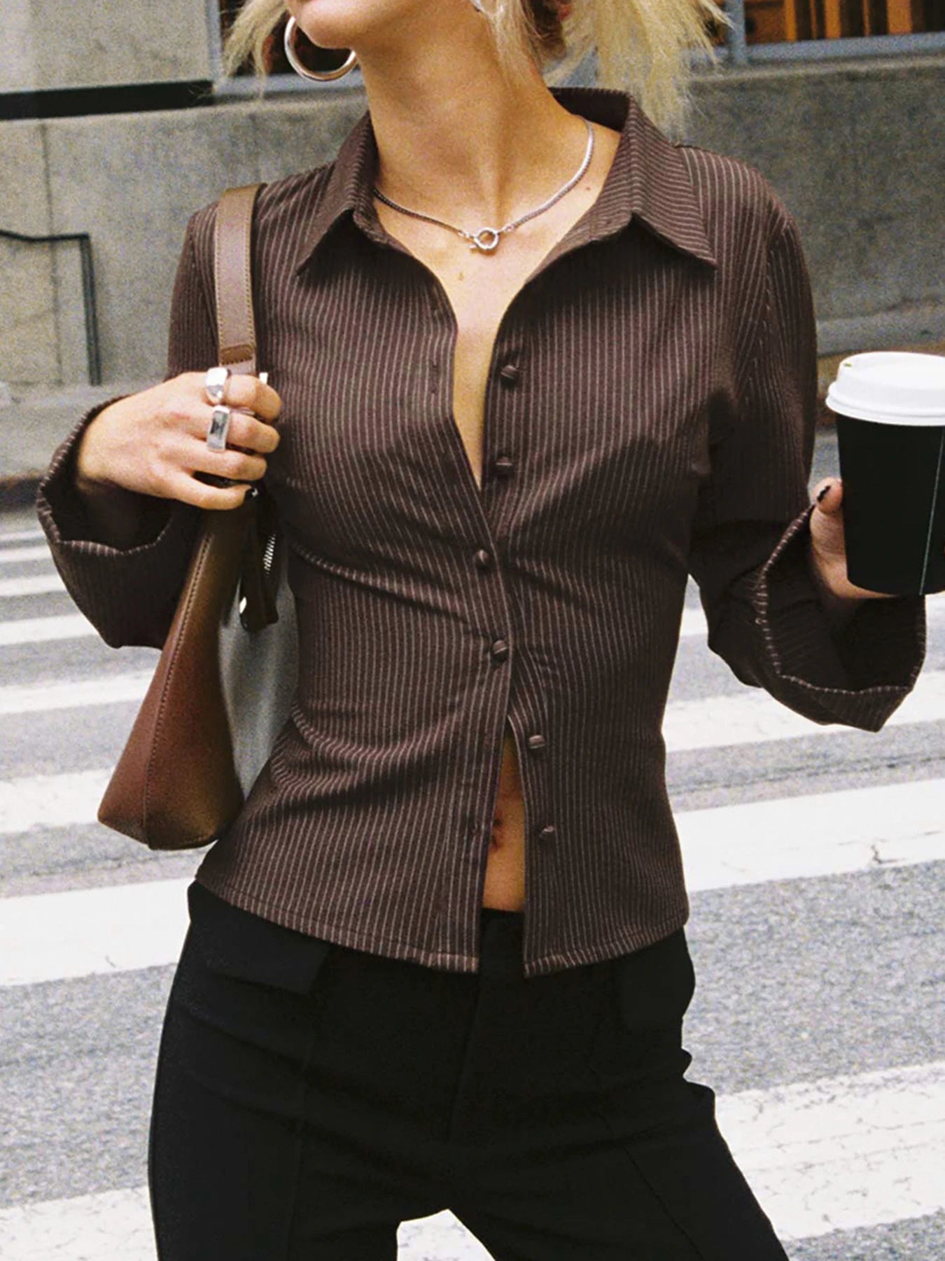 Rachel | Blusa con Botones Elegante