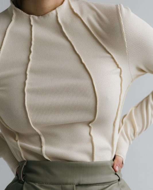 Rose | Top Básico de Manga Larga