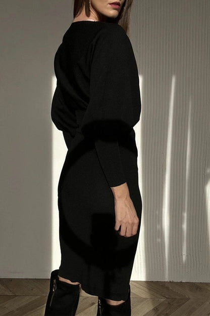 Carolyn | Vestido Elegante con Mangas Globo