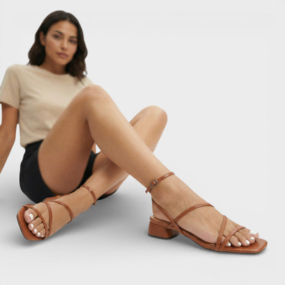 Sandalias Tacón Grueso Mujer Elegantes