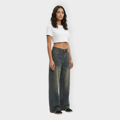 Vaqueros Baggy Mujer Pierna Ancha