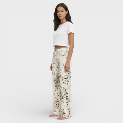 Vaqueros Leopardo Mujer Cintura Alta