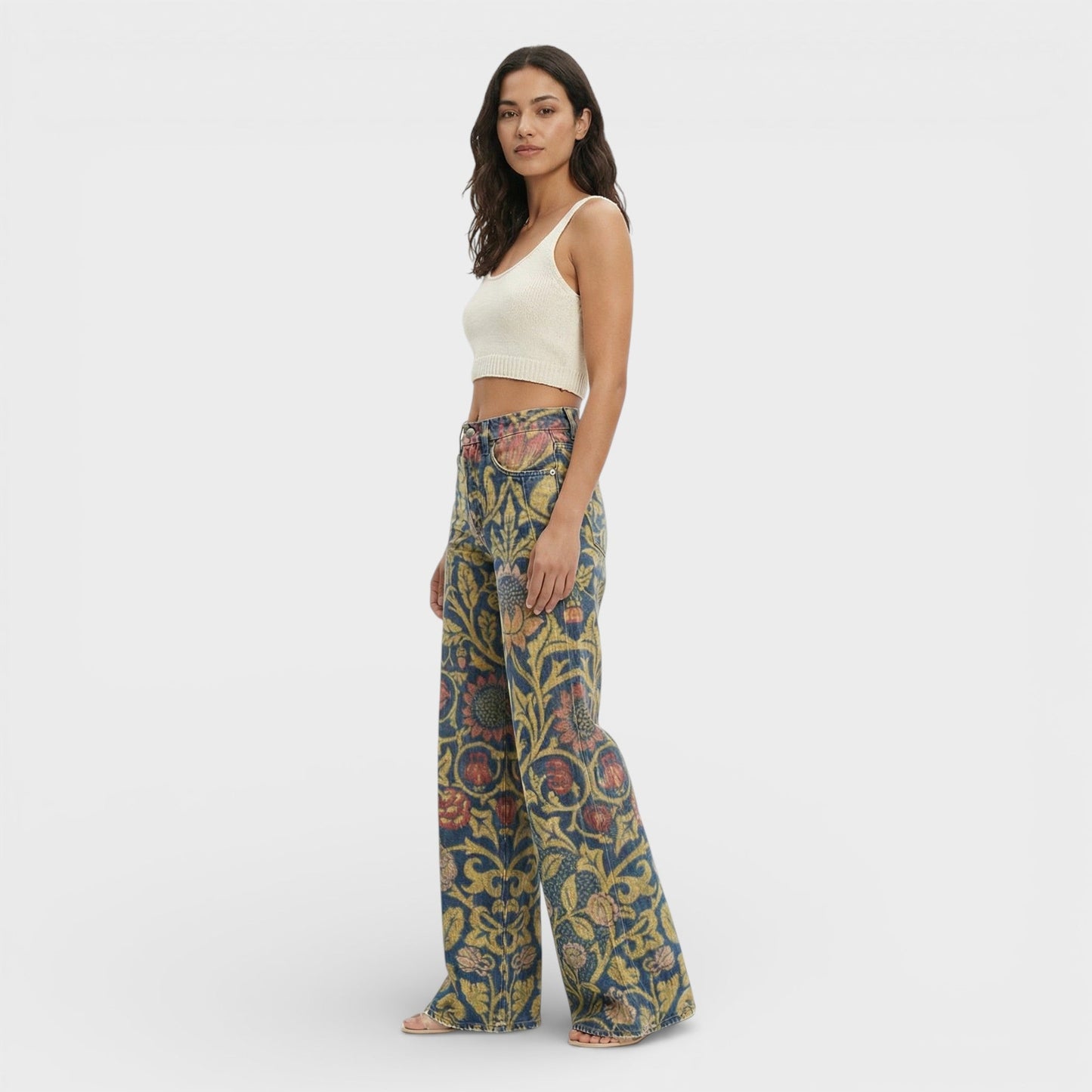 Vaqueros Baggy Mujer Pierna Ancha