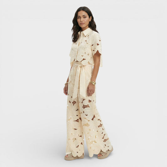 Conjunto Elegante Mujer Camisa Pantalón