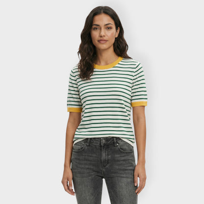 Camiseta Manga Corta Mujer Rayas