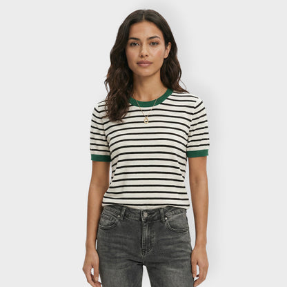 Camiseta Manga Corta Mujer Rayas