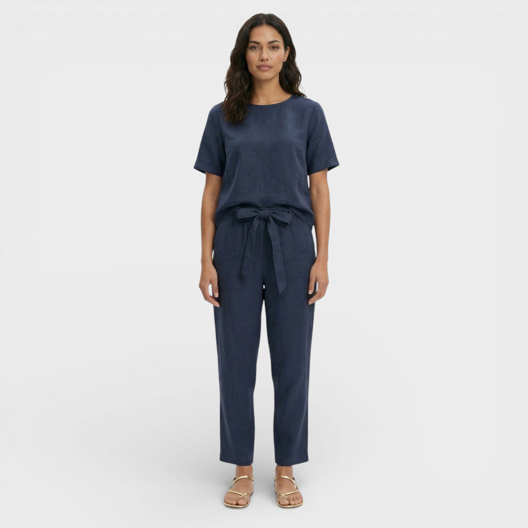 Conjunto Mujer Top Pantalón Lazo
