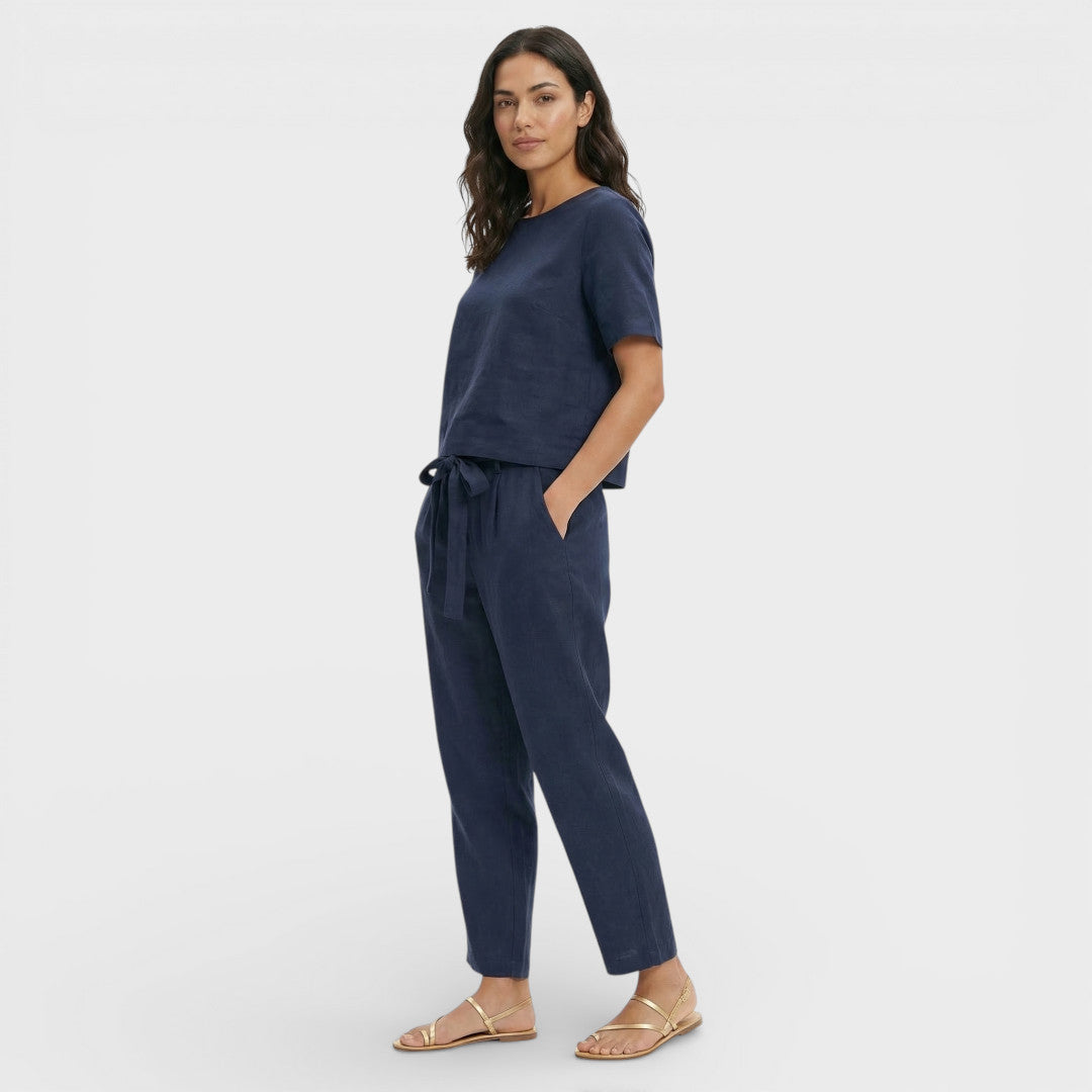 Conjunto Mujer Top Pantalón Lazo