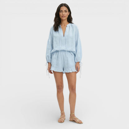 Conjunto Blanco Mujer Blusa Shorts