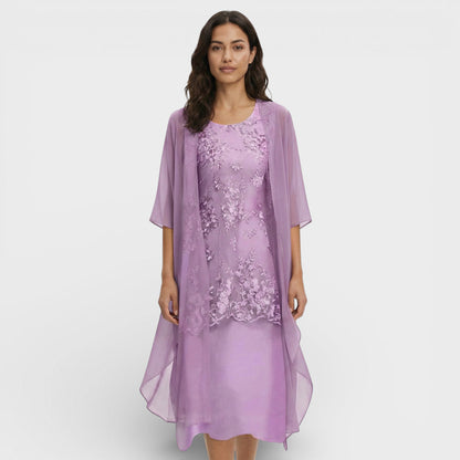 Vestido Midi Dos Piezas Elegante