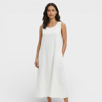 Vestido Ligero Mujer Color Liso